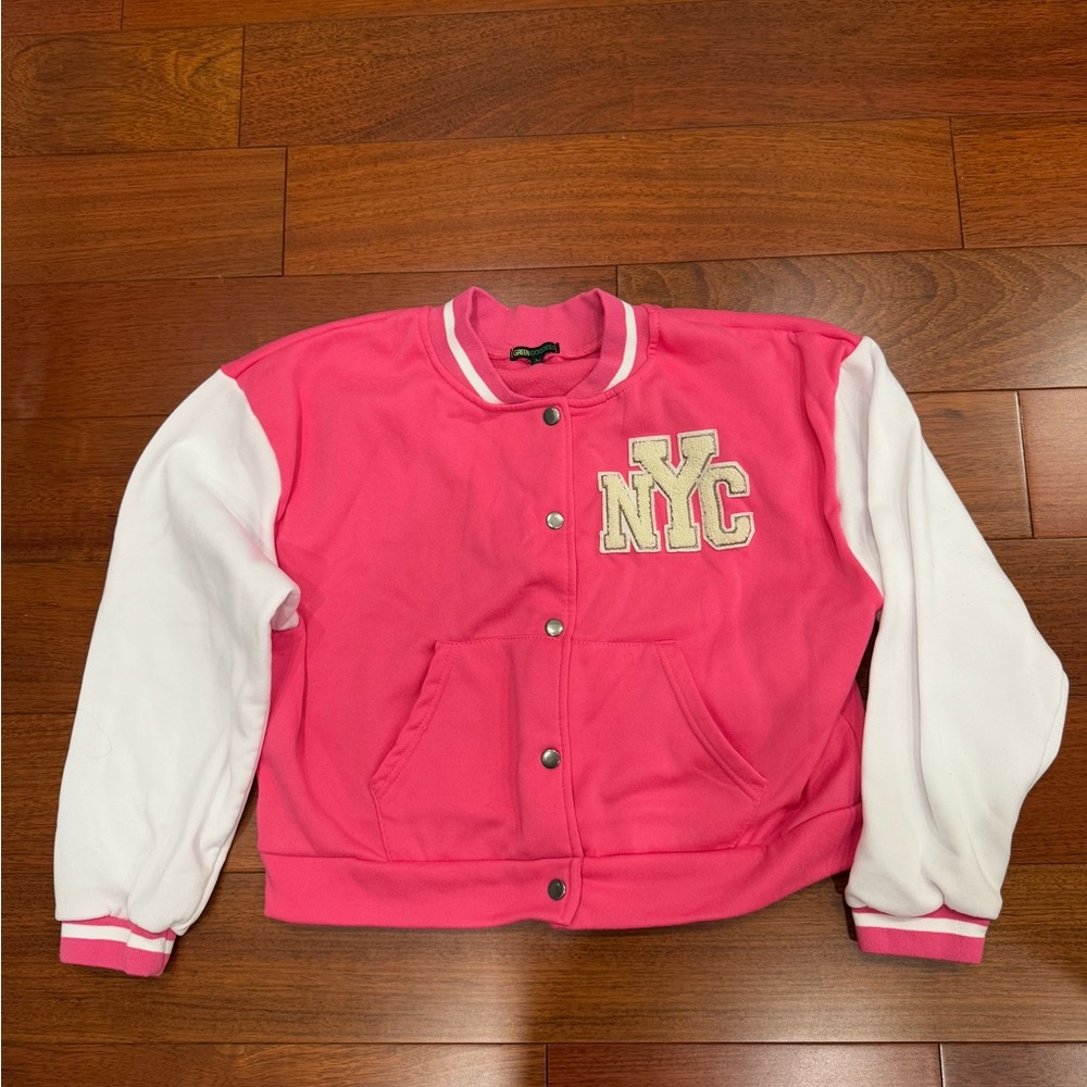 Pink and White NYC Kids Jacket